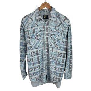 BF1137 Men’s Saddle King Pearl Button Snap Western Panhandle Shirt XL